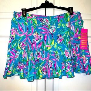 Lilly Pulitzer Luxletic Taye Skort - Keep On Beleafing Print
